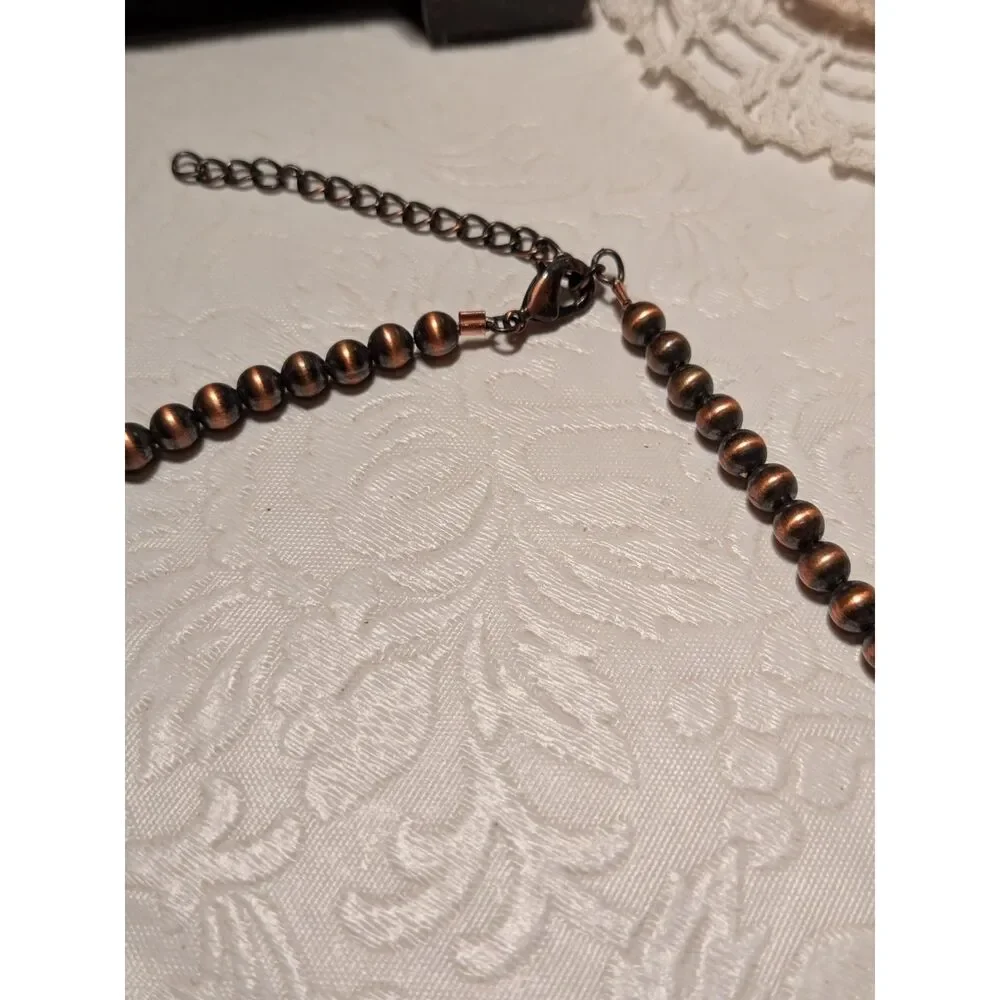 Copper Bead Necklace